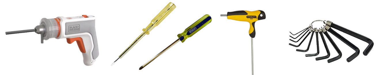 Screwdrivers, Hex Keys, & Bits