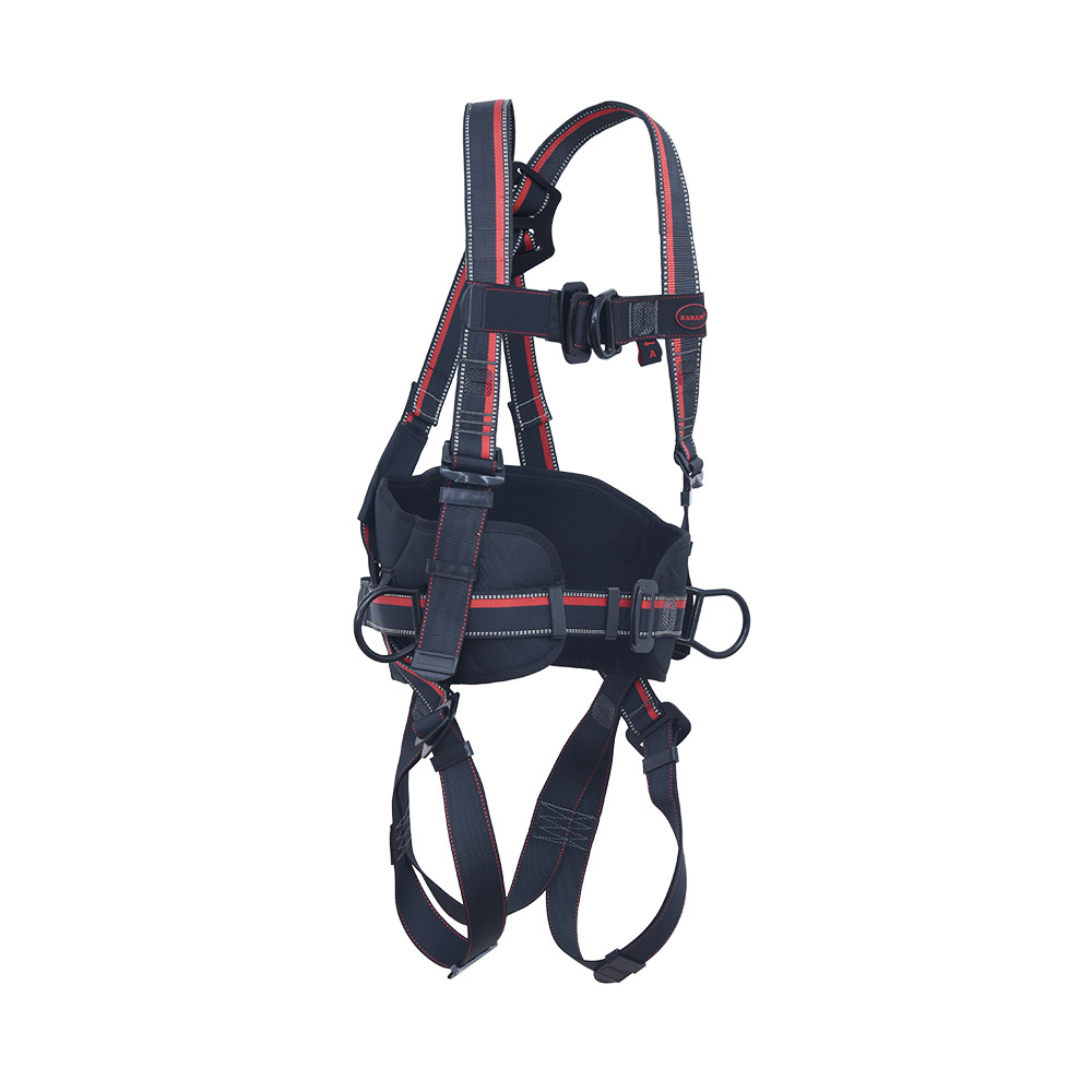 FULL BODY WORK POSITIONING HARNESS WITH ONE DORSAL ATTACHMENT D-RING , TWO LATERAL D-RINGS ON THE SIDES, ONE FRONT ATTACHMENT D-RING, WITHOUT LANYARD